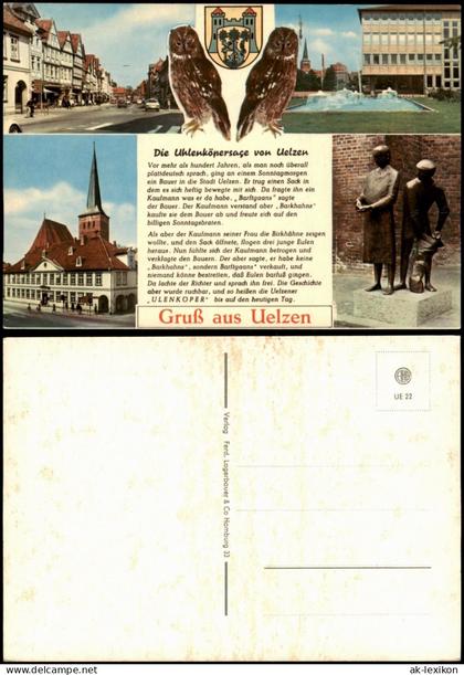 Ansichtskarte Uelzen Die Uhlenkörpersage von Uelzen, Ansichten 1980