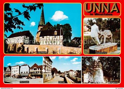 Unna Ulrichswall Eseldenkmal Marktplatz Ostring Museum