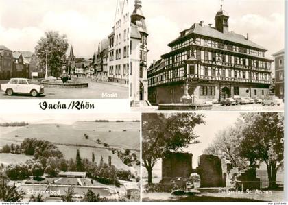 Vacha Markt Rathaus Schwimmbad Burgruine St Annen