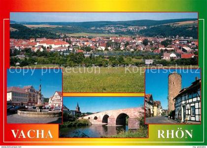 Vacha Panorama Vitusbrunnen Markt Werrabruecke Widemarkter Strasse Storchenturm