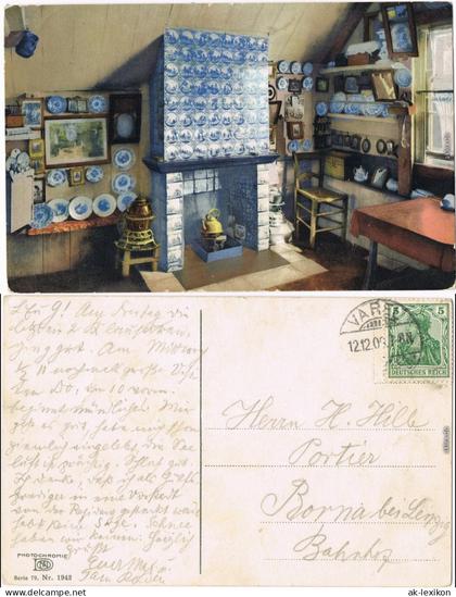 Ansichtskarte Varel Kochstube - color Abbildung 1908