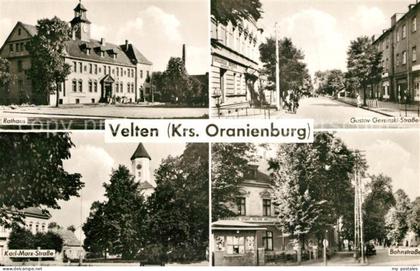 Velten Rathaus Gustav Gersinski Str Karl Marx Str Bahnstr
