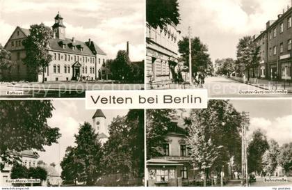 Velten Rathaus Gustav Gersinski Strasse Karl Marx Strasse Bahnstrasse
