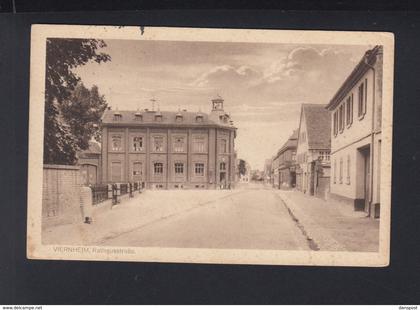 Dt. Reich AK Viernheim Rathaustrasse 1915