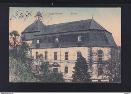 Dt. Reich AK Ober Ohmen Mücke Kirche 1915