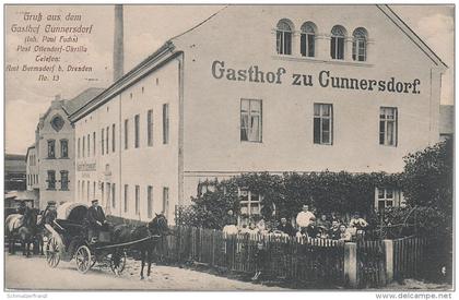 AK Cunnersdorf Gasthof a Ottendorf Okrilla Medingen Großdittmannsdorf Radeburg Hermsdorf Würschnitz Hufen Grünberg