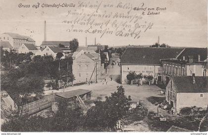 AK Ottendorf Okrilla Gasthof zum Hirsch a Cunnersdorf Medingen Grossdittmannsdorf Radeburg Hermsdorf Würschnitz Grünberg