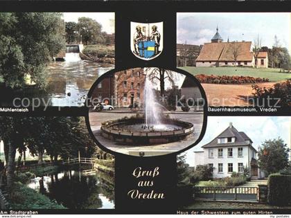 Vreden Bauernhausmuseum Muehlenteich Stadtgraben