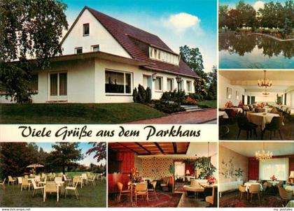 Vreden Parkhaus Bernhard Greven Gastraeume Gartenterrasse Teich