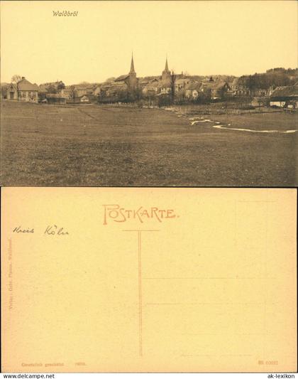 Ansichtskarte Waldbröl Partie an der Stadt 1911