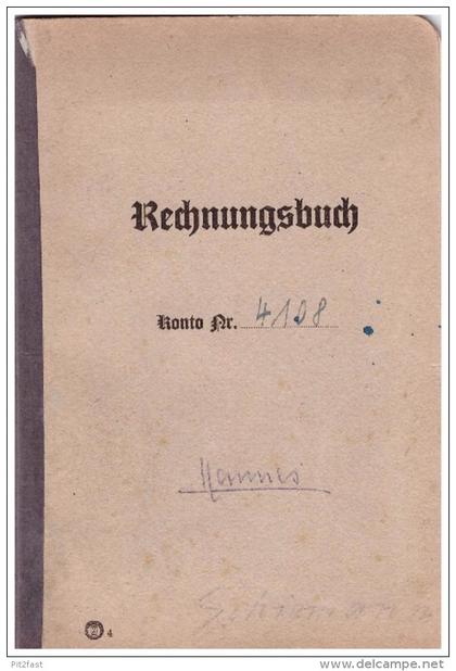Sparbuch der Sparkasse Waldheim , 1943-1945 , Johann Schiemann , Ziegenbalg , Ungethüm ,  Bank !!!