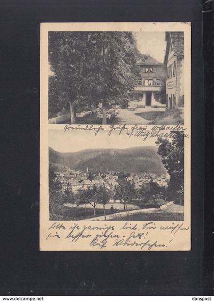 Dt. Reich AK Waldkirch Restauration zum Felsenkeller 1933