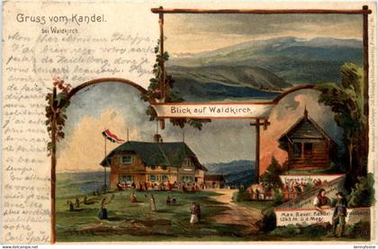 Waldkirch - Gruss vom Kandel - Litho