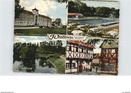 Waltrop Recklinghausen NRW Rathaus Freibad Malerischer Winkel
