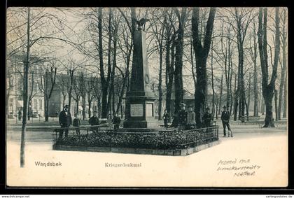 AK Hamburg-Wandsbek, Kriegerdenkmal