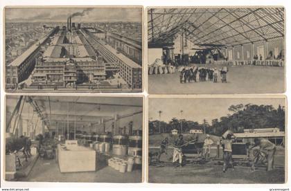 WANDSBEK  10 ALTE POSTKARTEN - FABRIK CACAO RICHARDT A WANDSBEK.  SIE SCANS