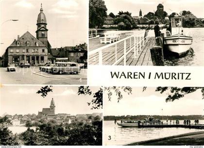 Waren Mueritz Markt Kirche Muehlenberg Kietzbruecke Mueritz Mecklenburgische See