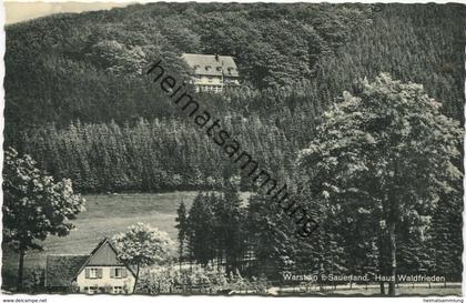 Warstein - Haus Waldfrieden - Verlag Cramers Dortmund