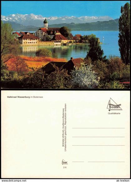 Wasserburg am Bodensee Panorama-Ansicht Halbinsel Wasserburg im Bodensee 1970