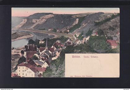 Dt. Reich AK Wehlen Panorama