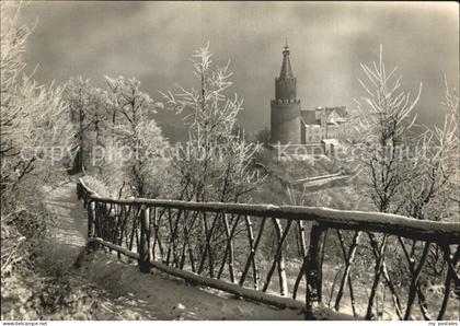 Weida Thueringen Osterburg Winterpanorama