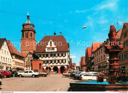 Weil der Stadt Marktplatz Kepler Denkmal Brunnen