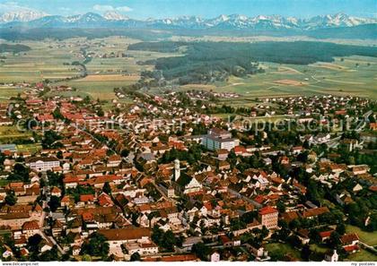 Weilheim Oberbayern Fliegeraufnahme Zugspitze