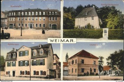 Weimar Thueringen Weimar Goethehaus Goethegartenhaus Schillerhaus Liszthaus