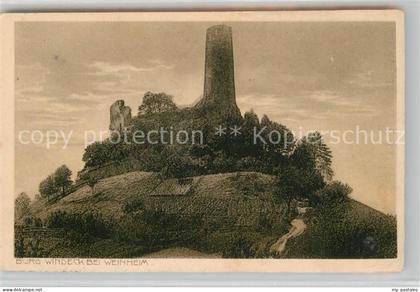 Weinheim Bergstrasse Burg Windeck