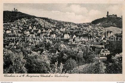 Weinheim Bergstrasse Burgruine Windeck Wachenburg