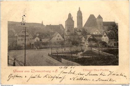 Gruss aus Weissenburg - Ellinger Thor Parthie