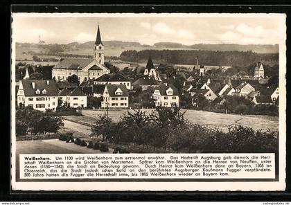 AK Weissenhorn, Totalansicht der Ortschaft