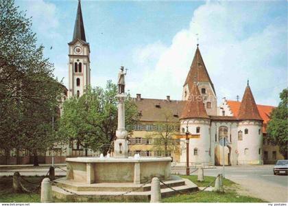 Weissenhorn Neu-Ulm Bayern Oberes Tor Nepomuk-Brunnen Stadtpfarrkirche