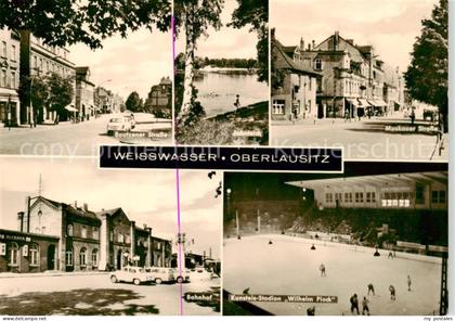 Weisswasser  Oberlausitz Bautzener Strasse Jahnteich Muskauer Strasse Bahnhof Ku
