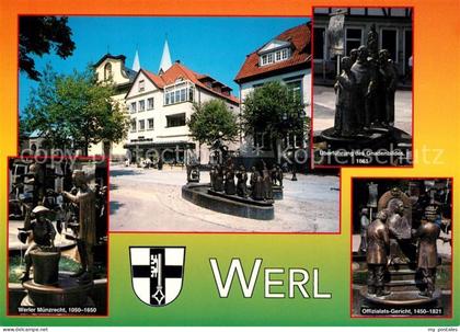 Werl Westfalen Werler Muenzrecht Brunnen Statuen