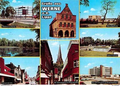 Werne Unna St.-Christophorus-Pfarrkirche Stadtwerwaltung Bonenstrasse Berufsschu