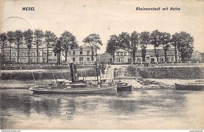 Deutschland - WESEL - Rheinvorstadt mit Hafen