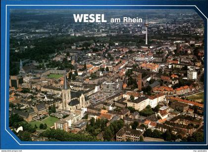 Wesel Rhein Fliegeraufnahme