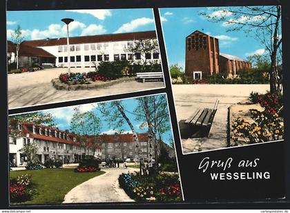 AK Wesseling, Schule, Kirche, Ortspartie