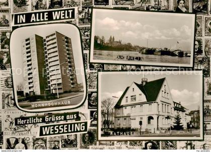 Wesseling Wohnhochhaus Rheinpartie Rathaus