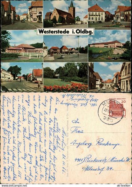 Ansichtskarte Westerstede Mehrbild: Straßen, Gebäude 1965