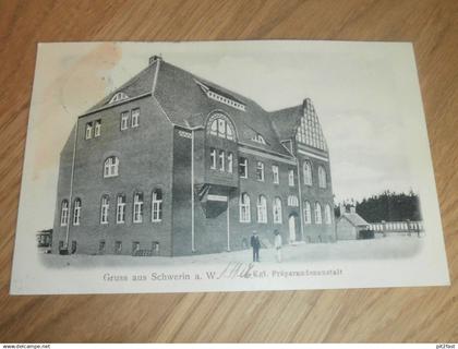 AK  - Schwerin a.d. Warthe / Lebus , 1906 , Präparandenanstalt , Ansichtskarte ! Skwierzyna