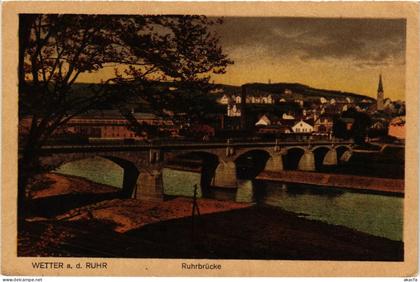 CPA AK Wetter -Ruhrbrucke GERMANY (858010)