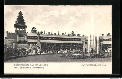 AK Berlin-Halensee, Terrassen am Halensee, Kurfürstendamm124a