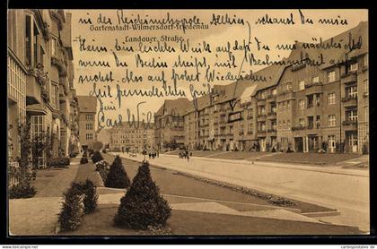 AK Berlin-Wilmersdorf, Gartenstadt Wilmersdorf-Friedenau, Landauer Strasse