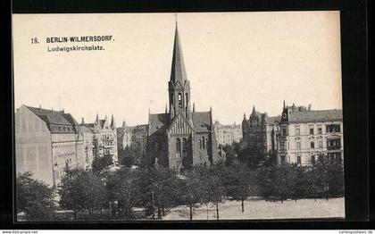 AK Berlin-Wilmersdorf, Ludwigskirchplatz