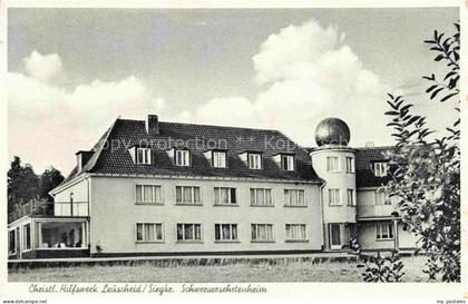 Leuscheid Sieg Windeck NRW Schwerversehrtenheim Hilfswerk Heimgebaeude Garten Si