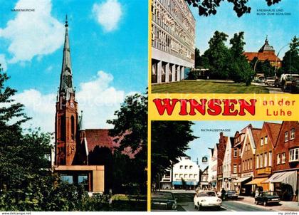 Winsen Luhe Marienkirche Kreishaus und Schloss Rathausstrasse