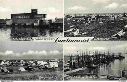 Carolinensiel Ostfriesland Wittmund Niedersachsen Schoepfwerk Liegewiese Camping
