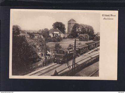 Dt. Reich AK Wittstock/Dosse Amtsturm Eisenbahn